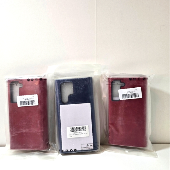 Phone Case Lot Of 3 Samsung Galaxy Color Red And Blue - Picture 2 of 10